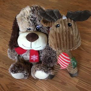 🎁 Plush 🐶 Toys - Dog and Moose